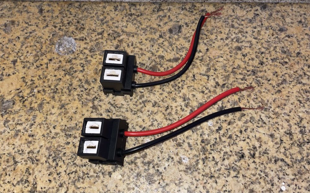 Fichas h1 e h7 para lâmpadas carro