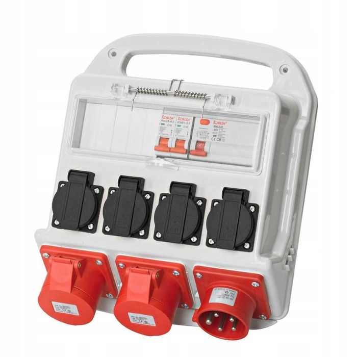 Rozdzielnica Elektryczna Budowlana 400 V 230 V IP4 NOWA 4x230 3x400