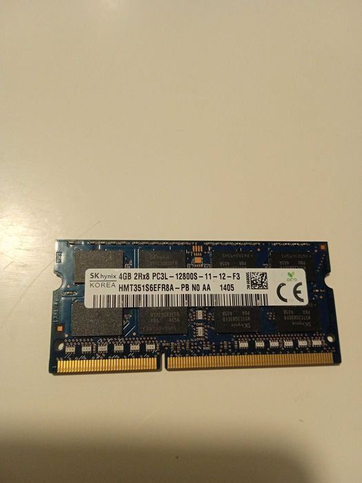 Pamięć RAM DDR3 12800S 1600MHz PC3L 4 GB 1,35V