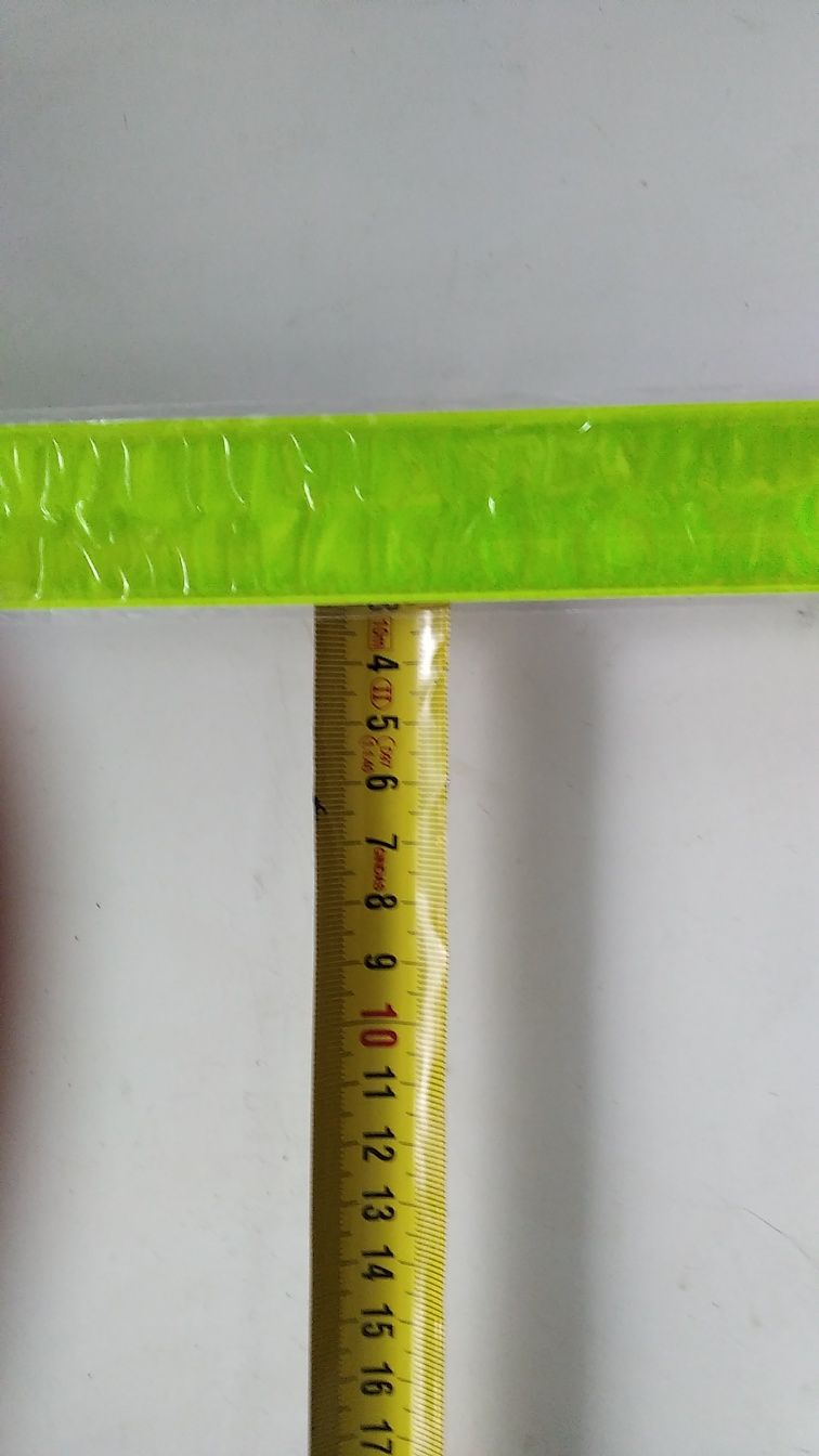 Светоотражающий браслет катафот на руку ногу Салатовый 40 см