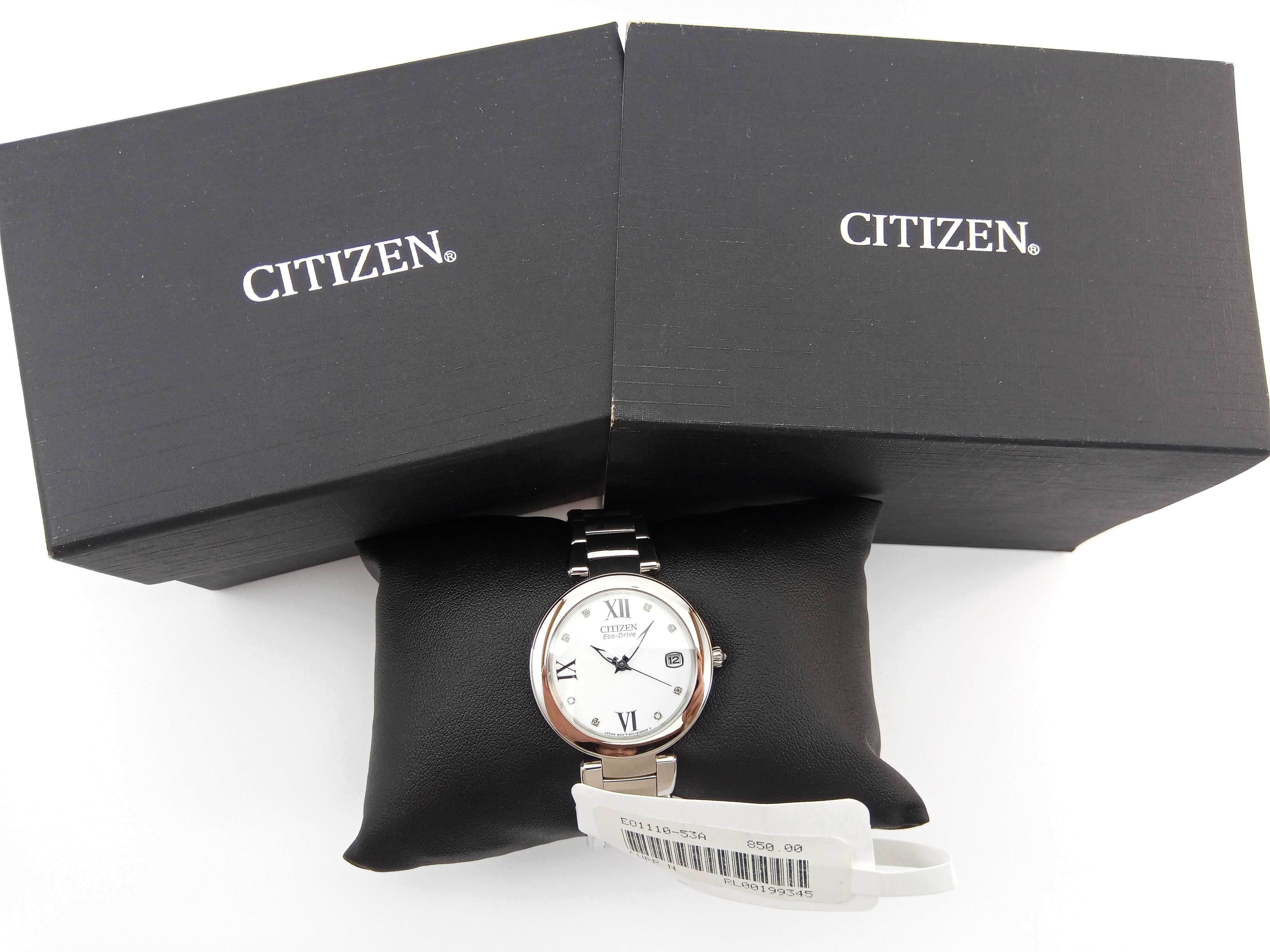 Женские часы с бриллиантами Citizen Eco-Drive EO1110-53A годинник $850