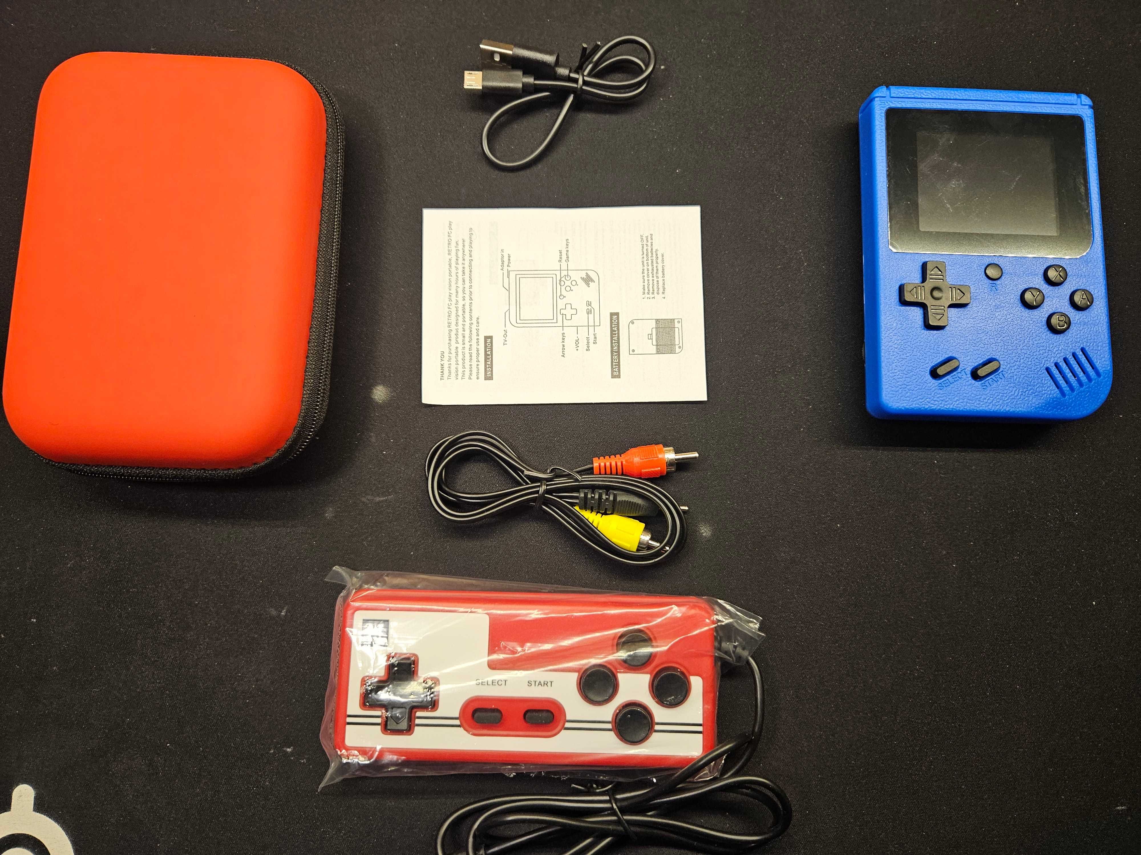 Consola Retro 400 jogos + bolsa + comando + cabo tv