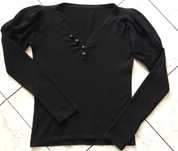 Czarny elegancki sweter