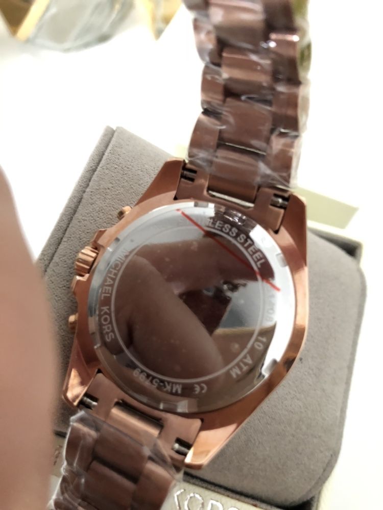 Zegarek Michael Kors chronograf Bradshaw rose gold