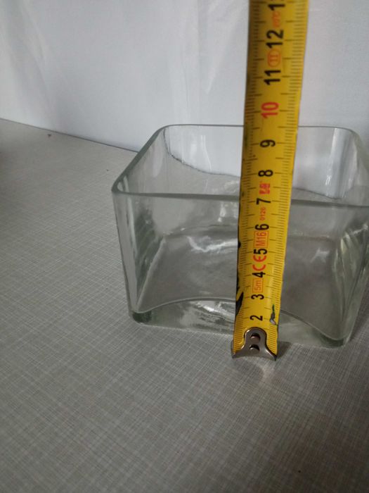 Kwadratowa miseczka grube szkło