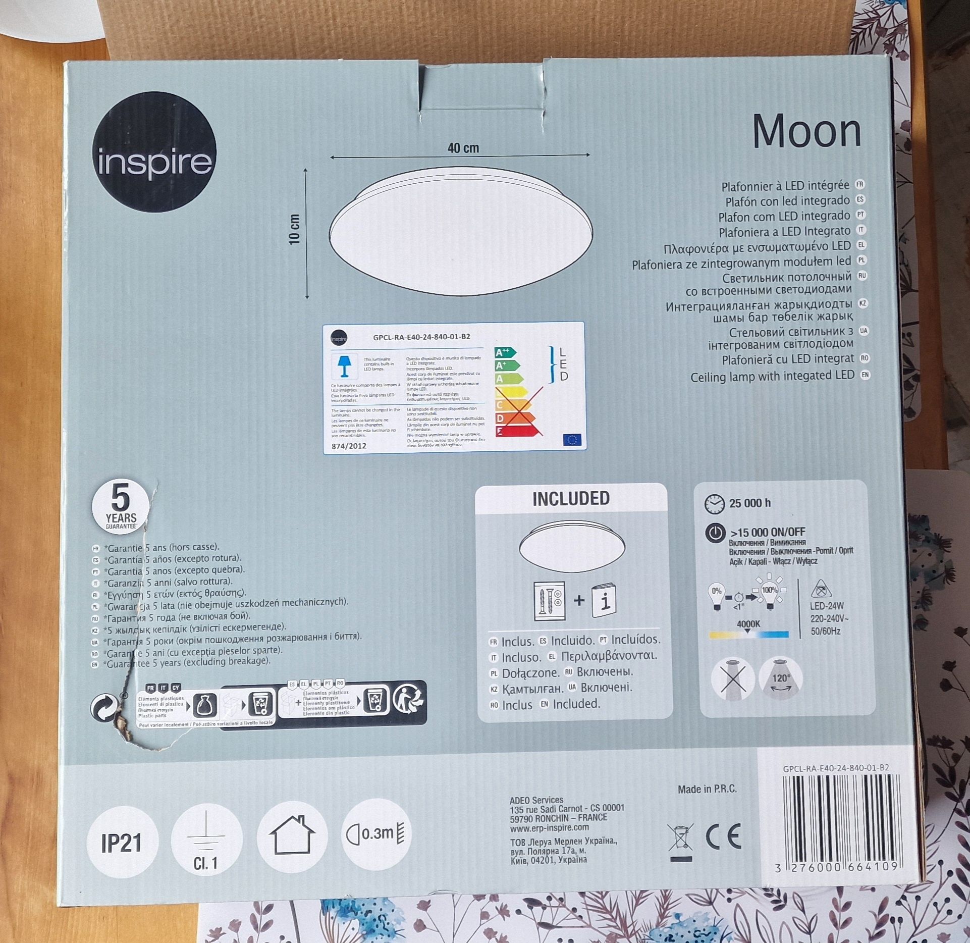 Plafon Led średnica 40 cm NOWY