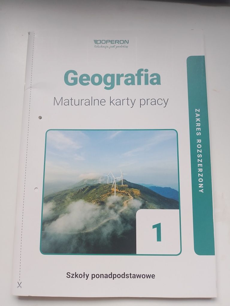 Geografia, maturalne karty pracy