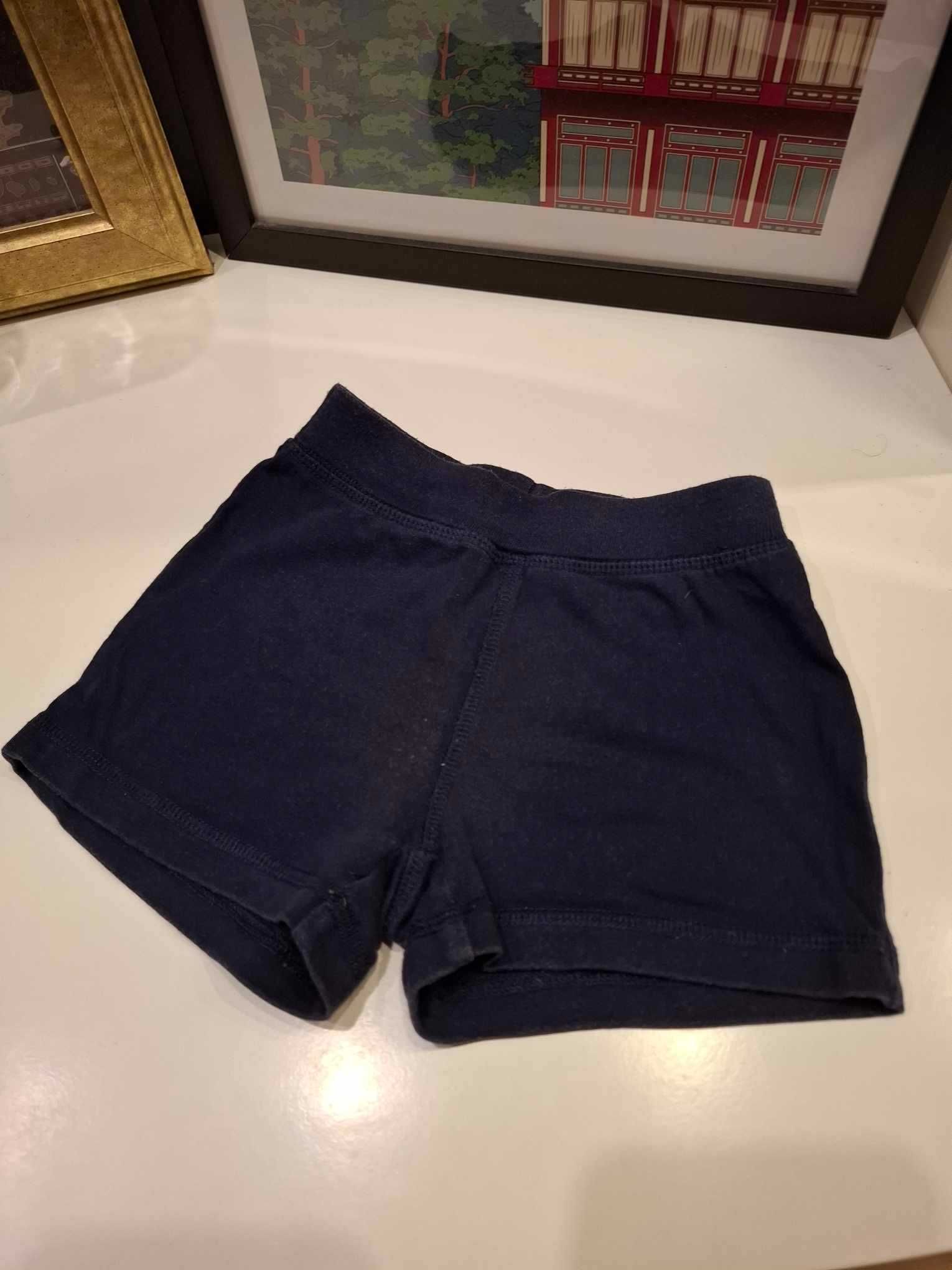 74cm H&M granatowe spodenki krótkie spodnie letnie na lato dziecięce