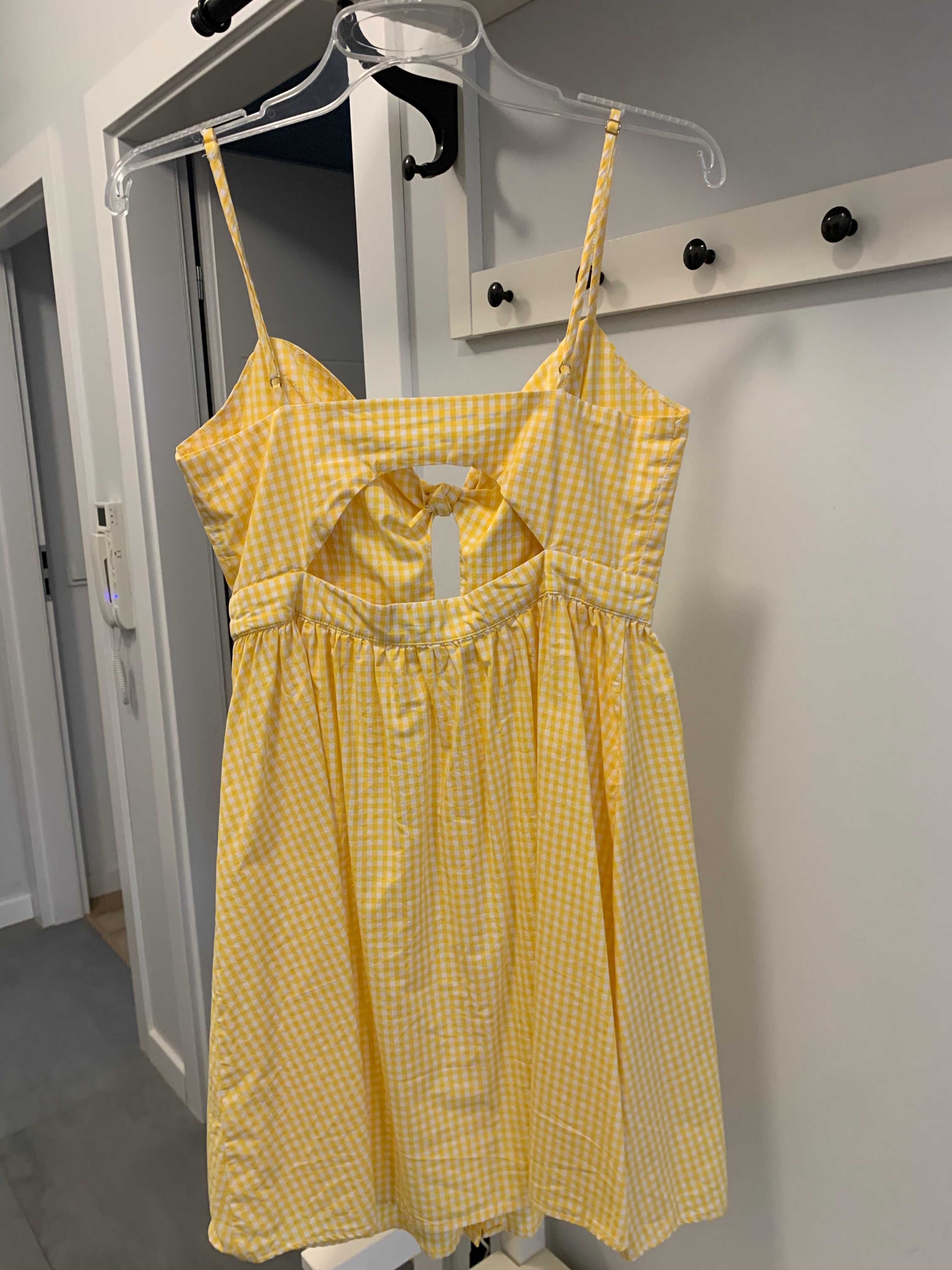MOHITO, sukienka na ramiączkach, żółta, rozmiar 36