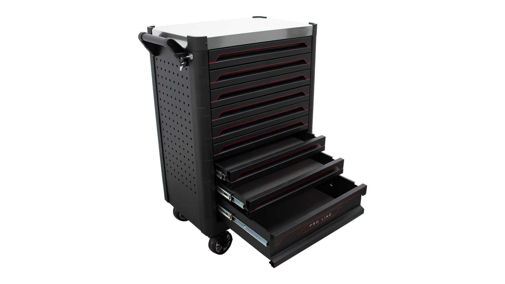 Carro de Ferramentas Vazio Pro Line 9 Gavetas KROFTOOLS   JR19