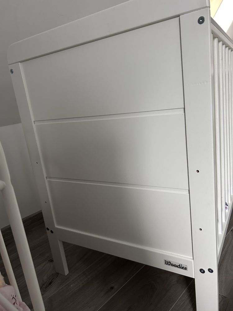Lóżeczko woodies modern cot przewijak materac