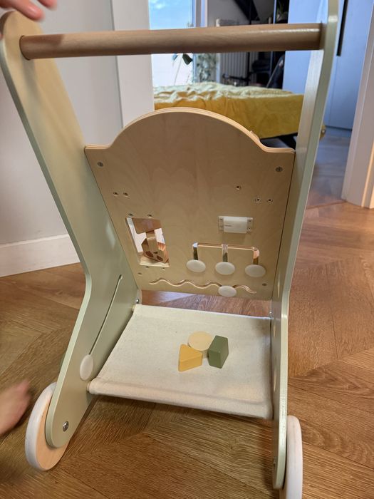 Drewniany chodzik pchacz Viga Polar B - praktycznie nowy, tylko 70 zł!