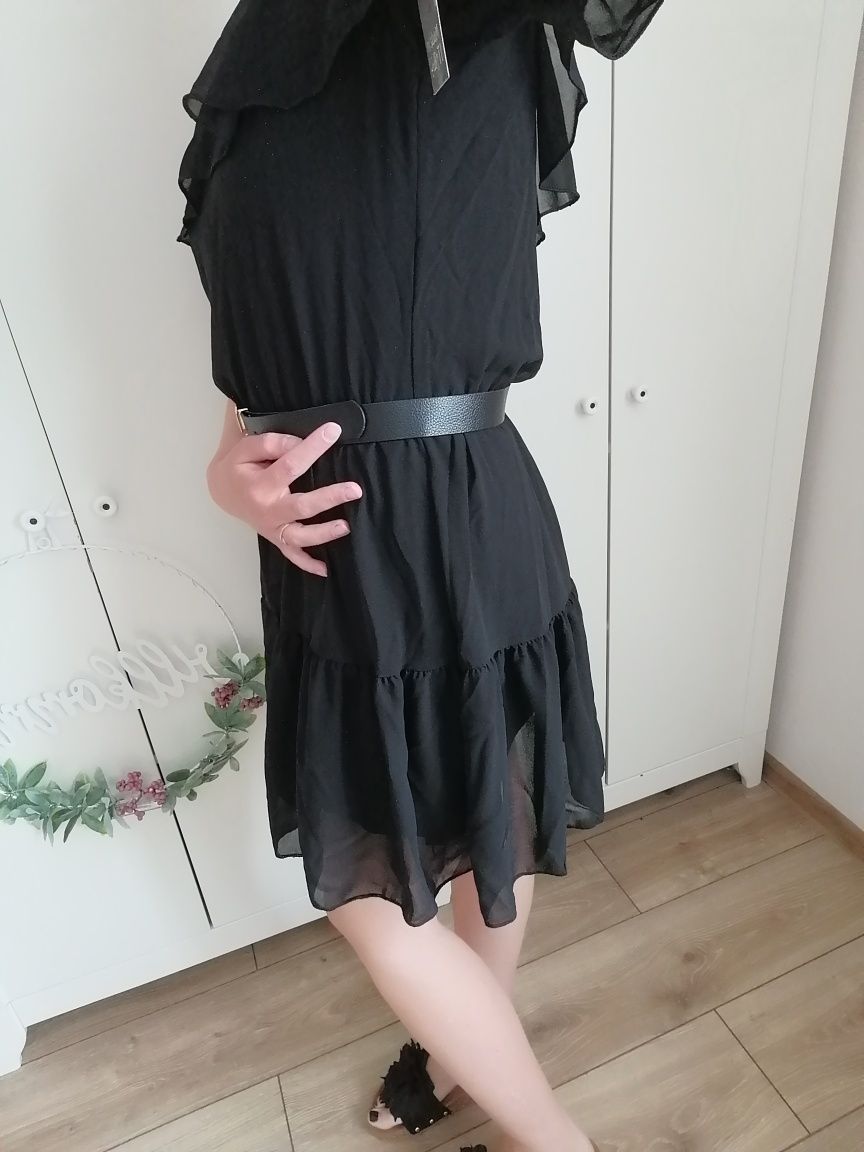 Czarna sukienka hiszpanka uni s m l