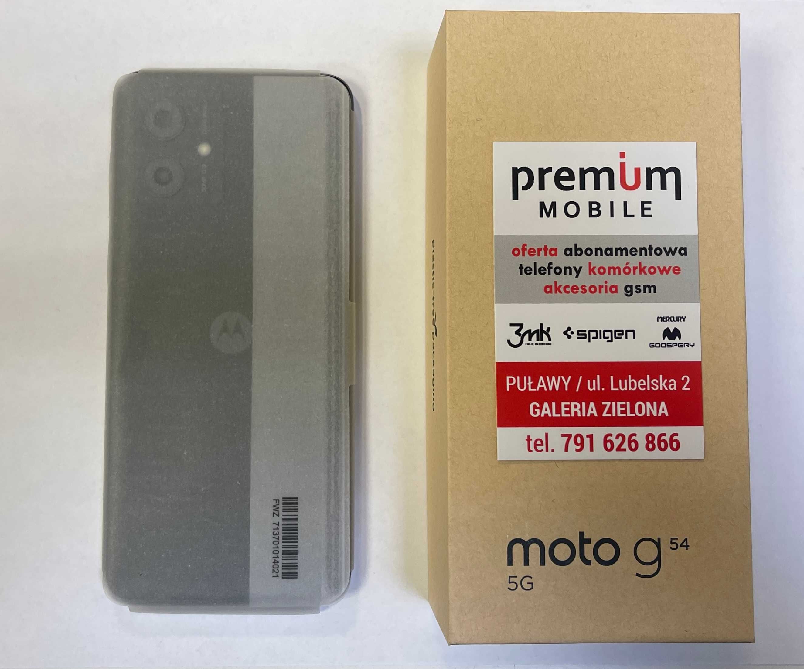 Motorola G54 5G 8/256 NOWY, Kolor:Niebieski, PREMIUM MOBILE Puławy