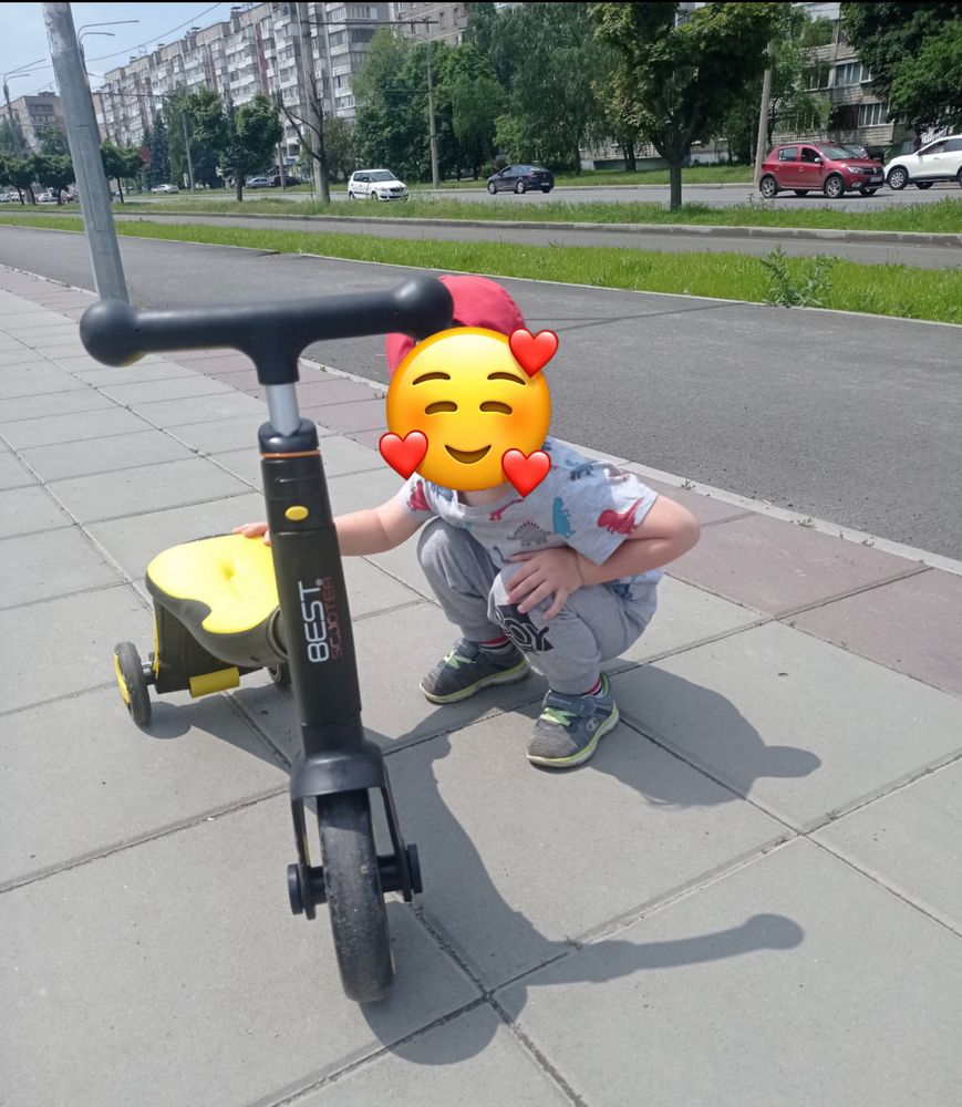 Самокат3 в 1  best scooter