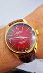 Atlantic Worldmaster Art Deco Automatic Gold + Red - szafir,  40 mm