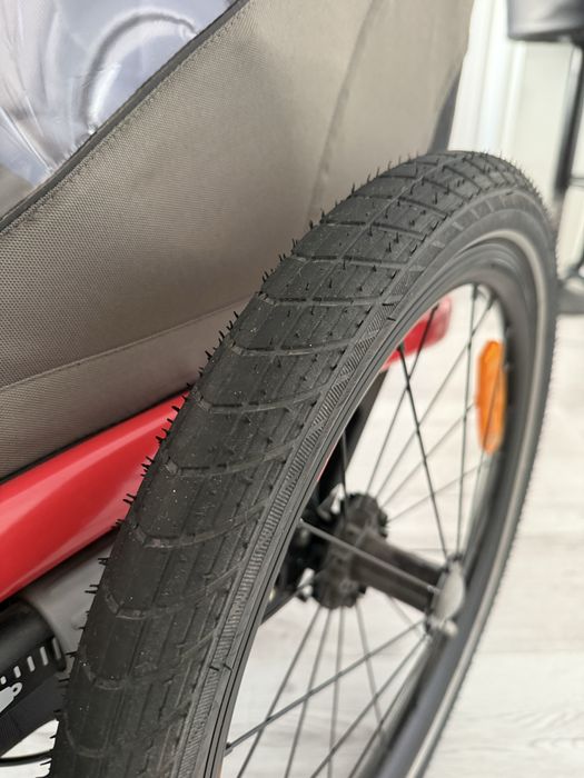 Przyczepka rowerowa Hamax Outback Twin czerwona