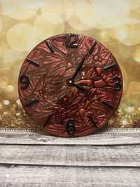 Годинник настінний з епоксидної смоли (chocolate dream) Часы настенные