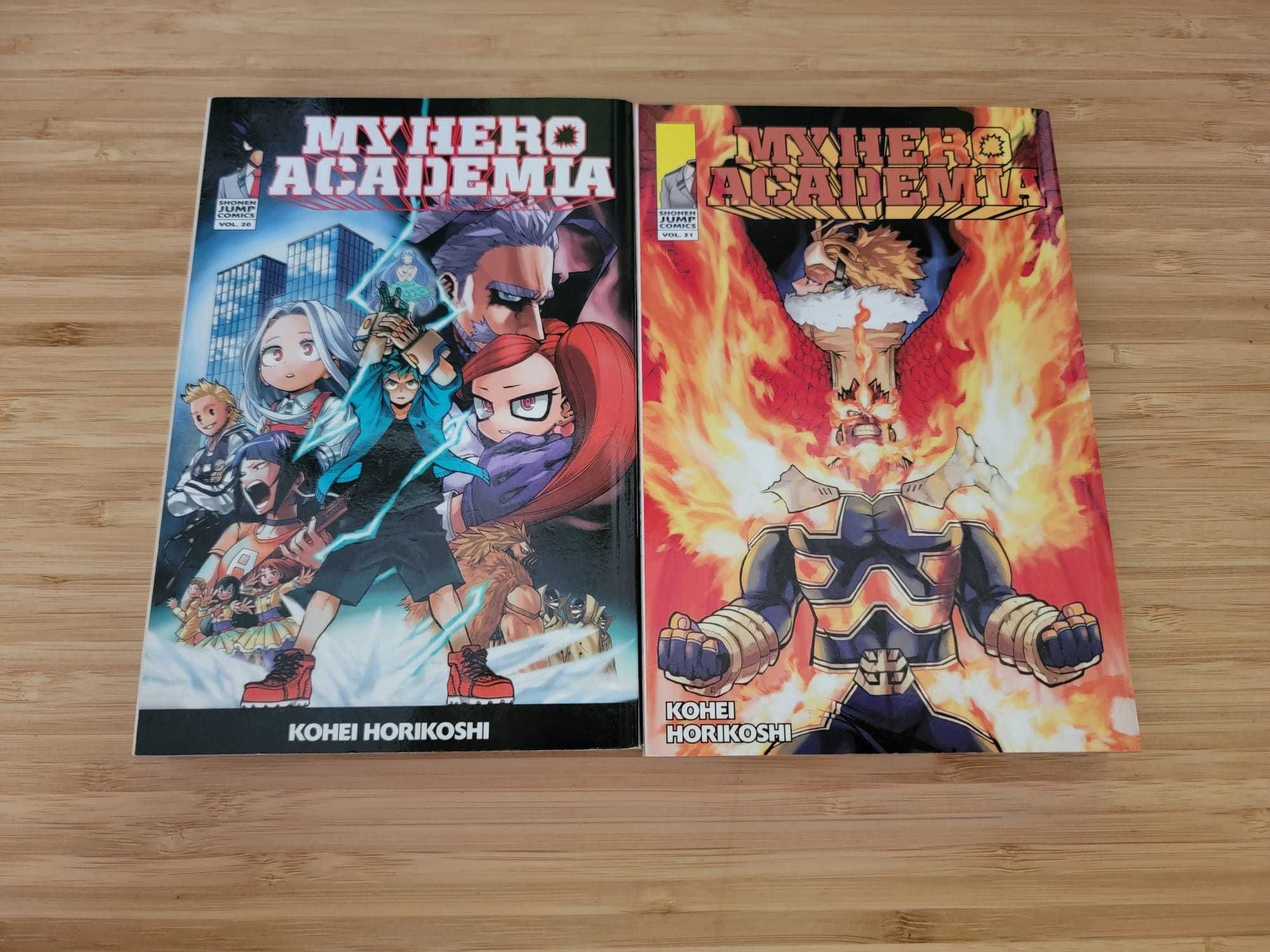 Conjunto Mangas My Hero Academia Vol.20 e 21