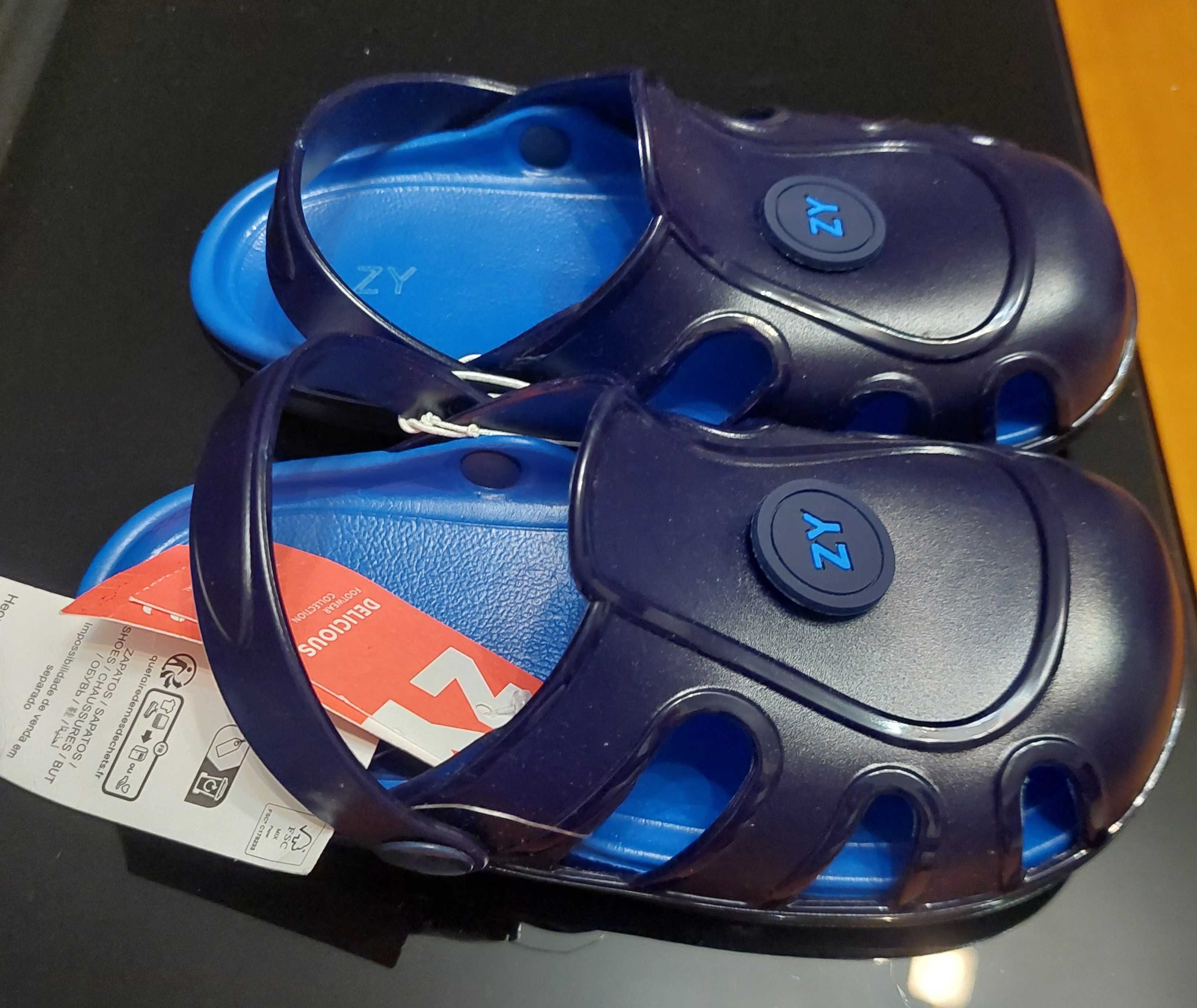 Clogs Zippy – Azul Escuro (Menino), 31-32, novos