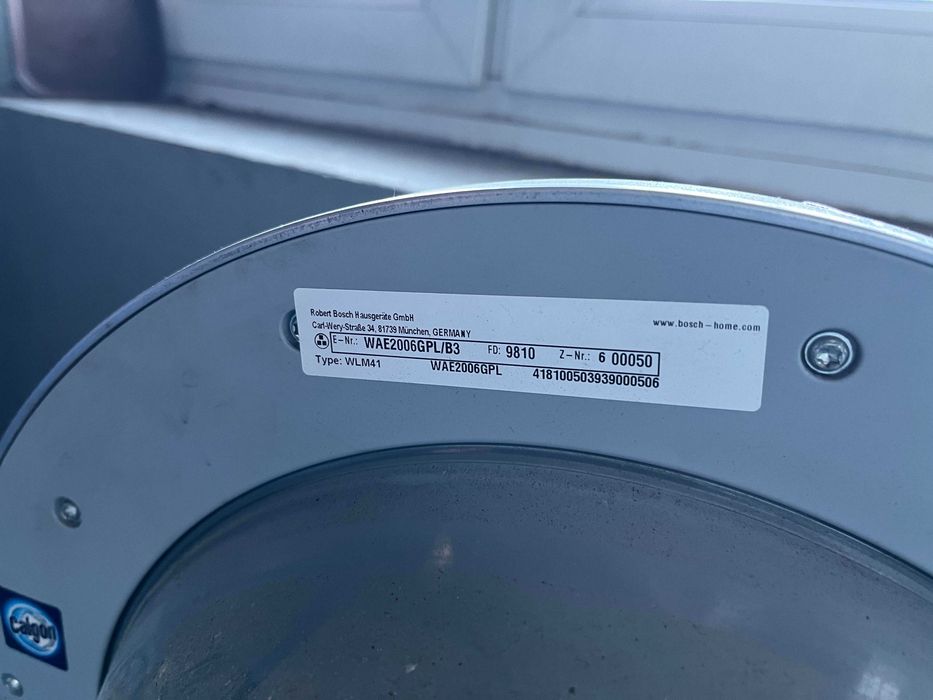 Pralka automatyczna BOSCH – 2 szt. – syndyk ogłasza przetarg