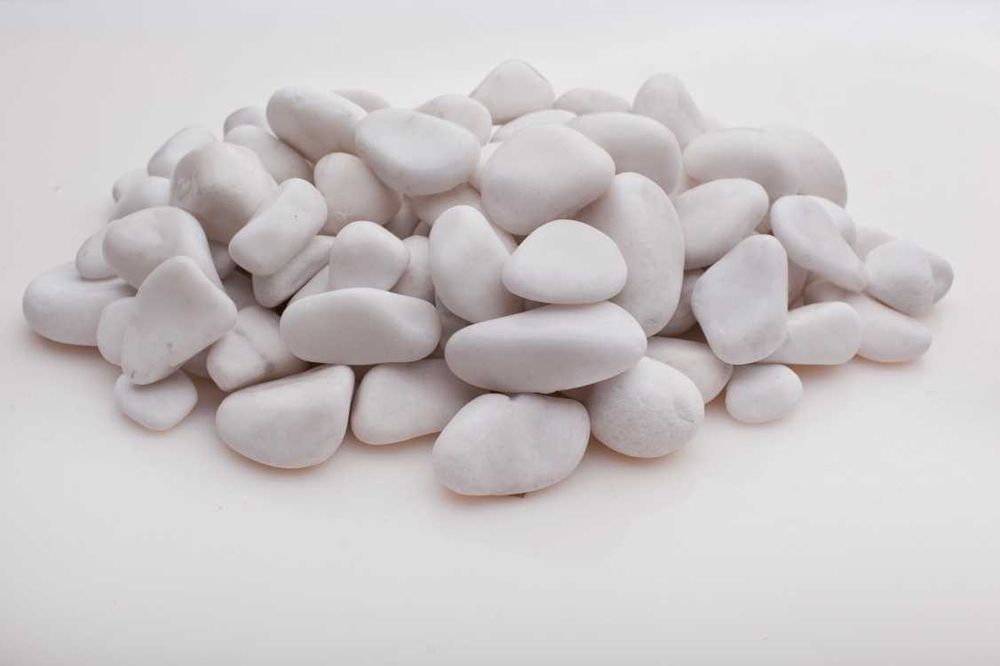 Kamienie dekoracyjne otoczak White Angel | 1000 kg | Szybka dostawa !