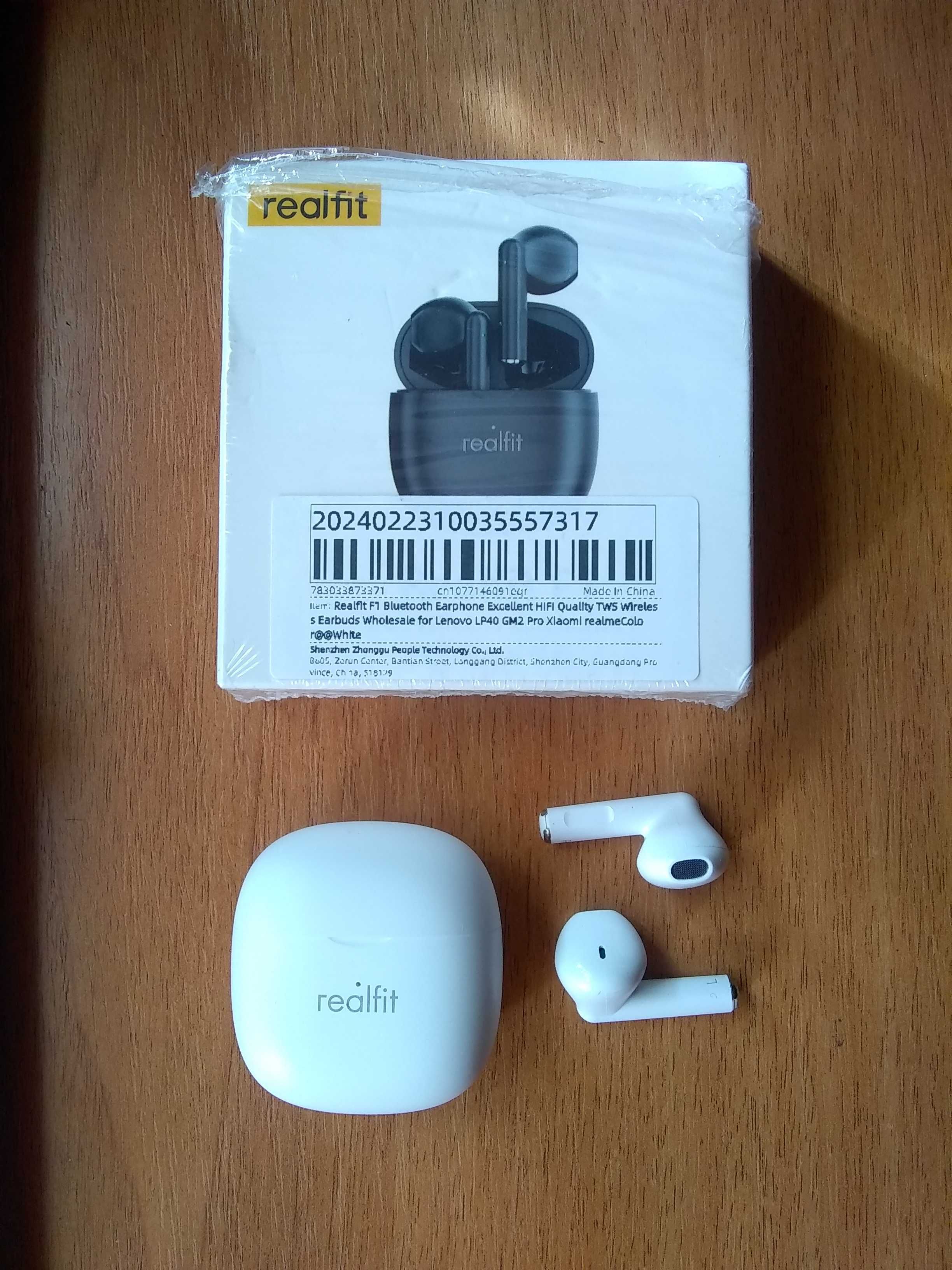 Бездротові bluetooth навушники realfit