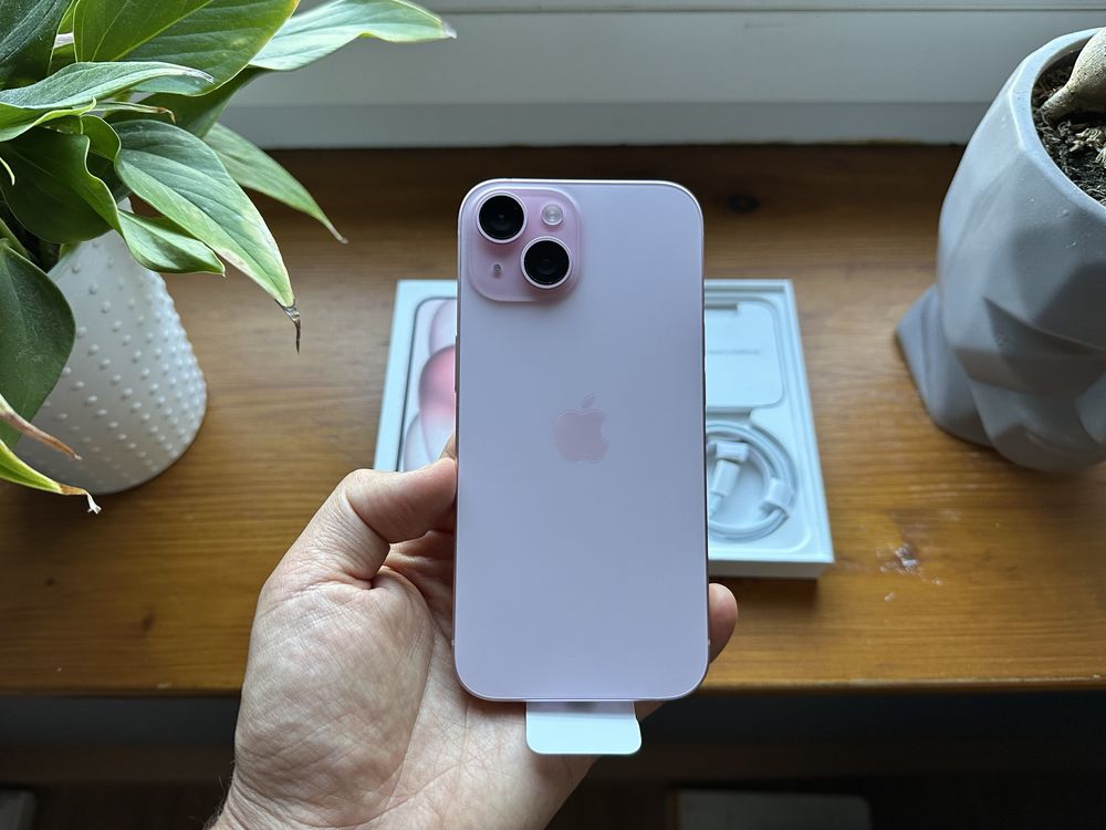  iPhone 15 128GB Pink I Bateria 91% I Stan idealny I Komplet
