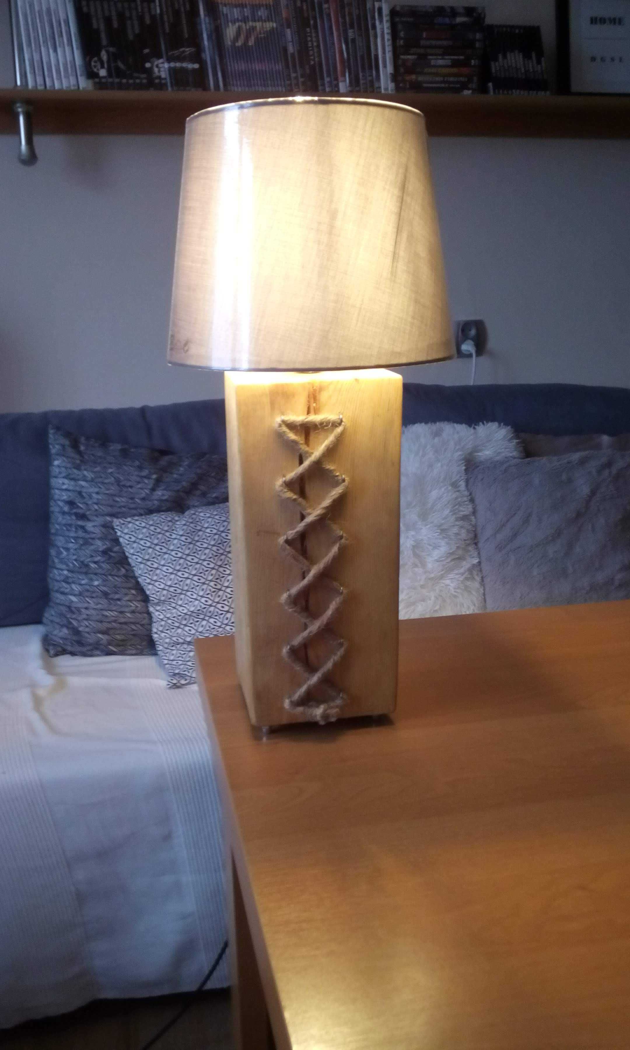 lampa na prąd handmade