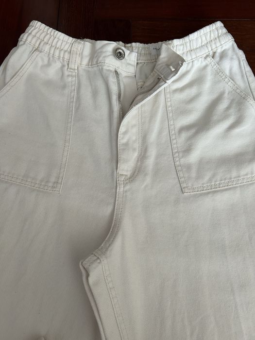 Calças sarja bege Lft 13-14 anos