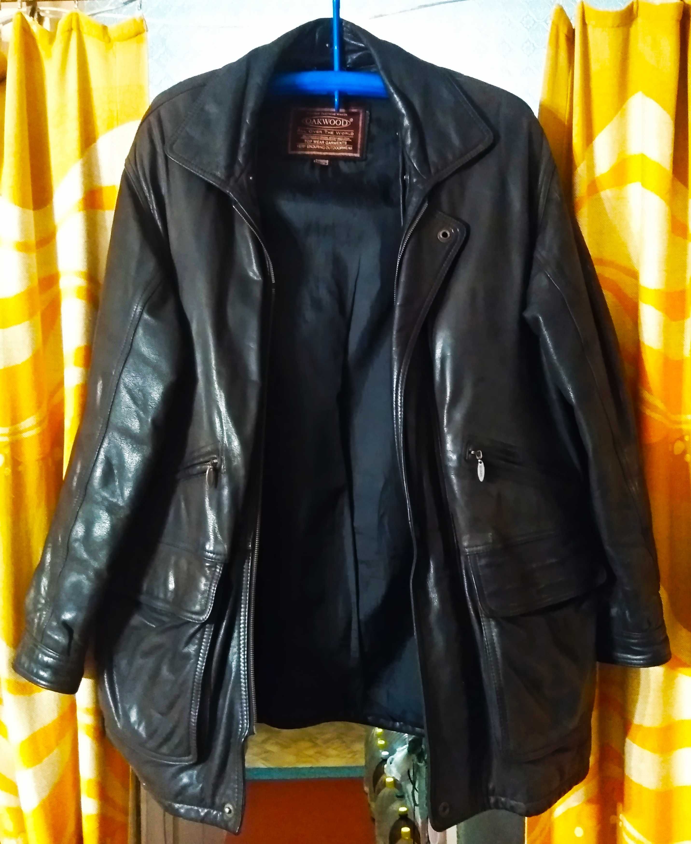 Кожаная куртка OAKWOOD р.52-54 зима беспл.дост.возм. шкіряна куртка