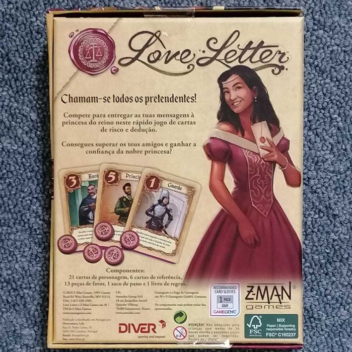 Love Letter (PT) - jogo de tabuleiro