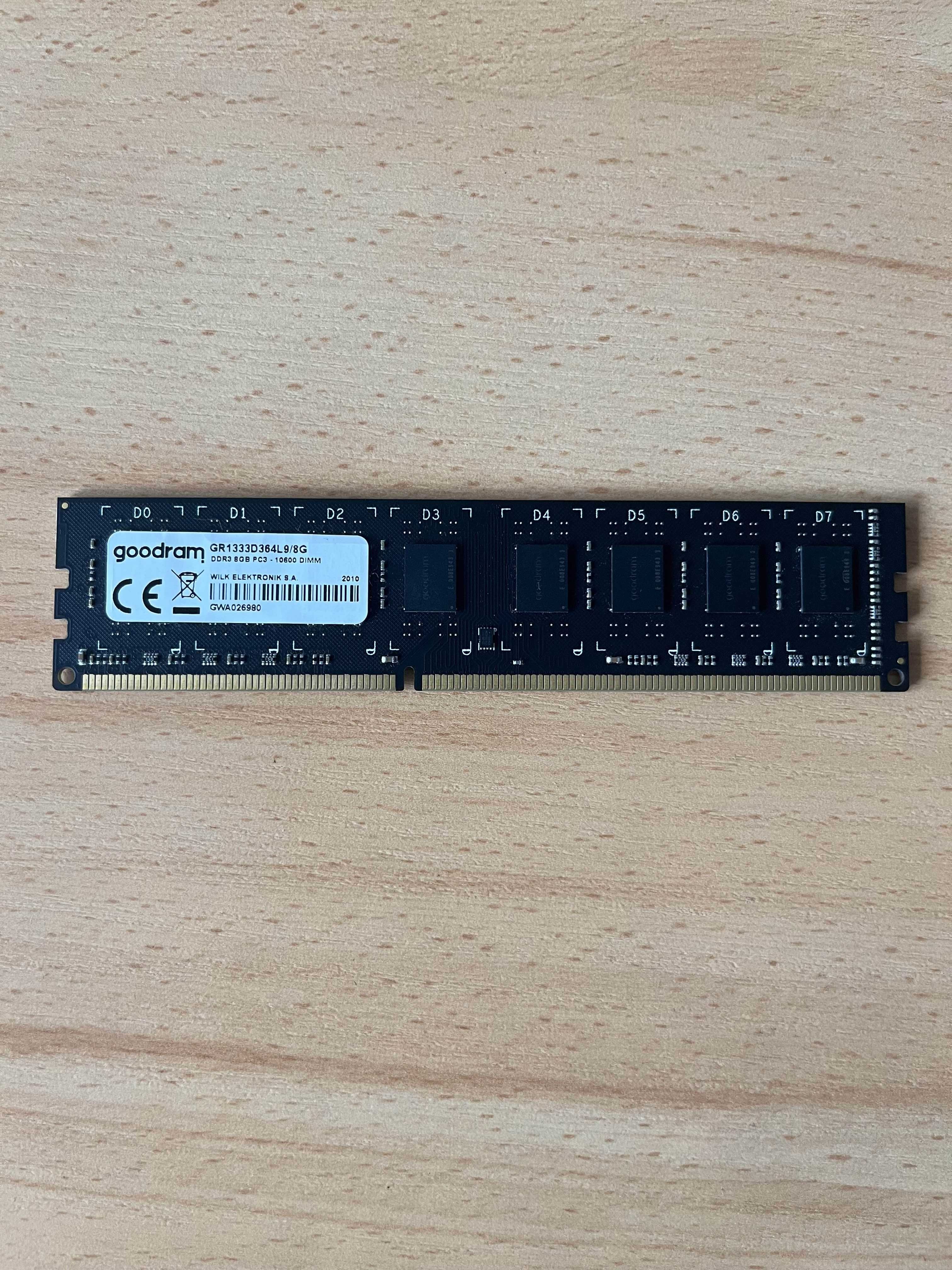 Pamięć RAM GOODRAM DDR3 8gb 1333MHz CL9 DIMM
