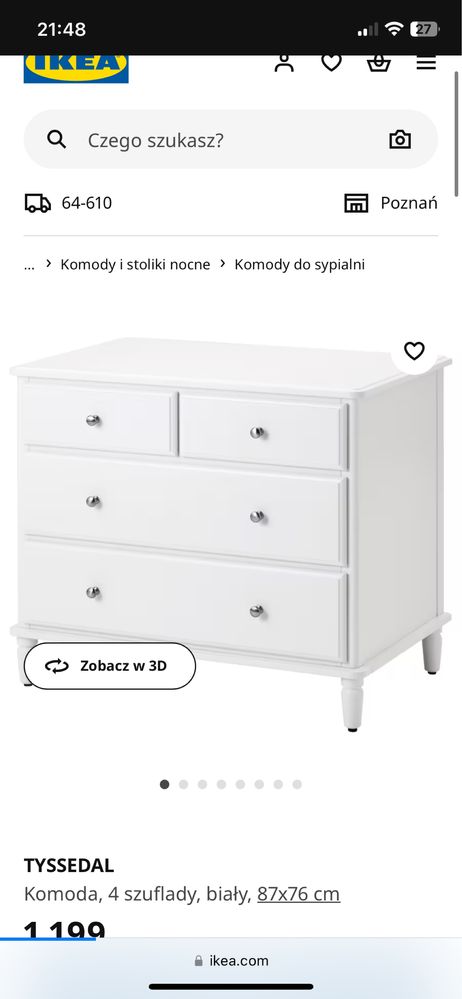 Komoda biała IKEA