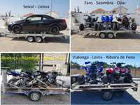 Transporte de motas karting moto4 carros