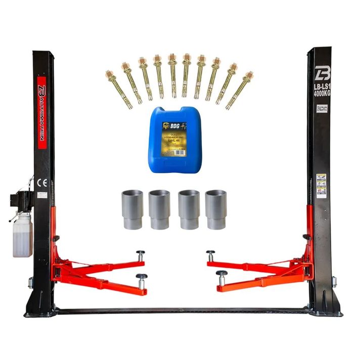 PODNOŚNIK SAMOCHODOWY DWUKOLUMNOWY 4TONY PÓŁAUTOMAT BAUTOMATION LB-LS1 380V