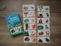Puzzle montessori Domki i kryjówki gra dla małych dzieci