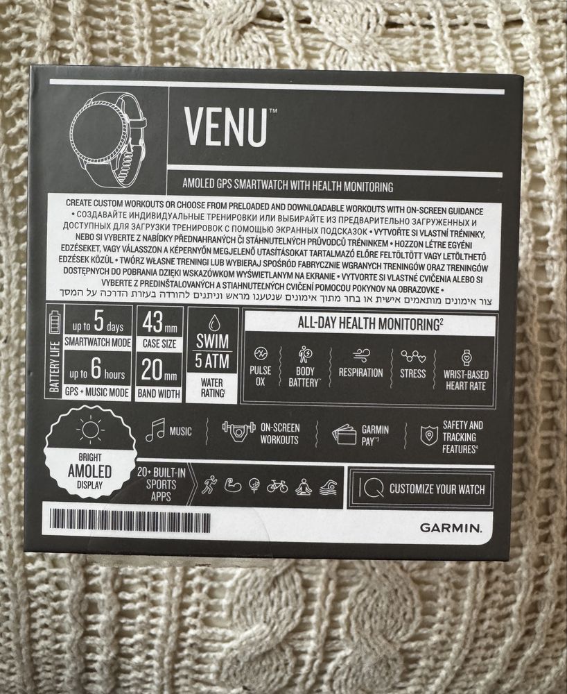 Garmin Venu GPS Wifi