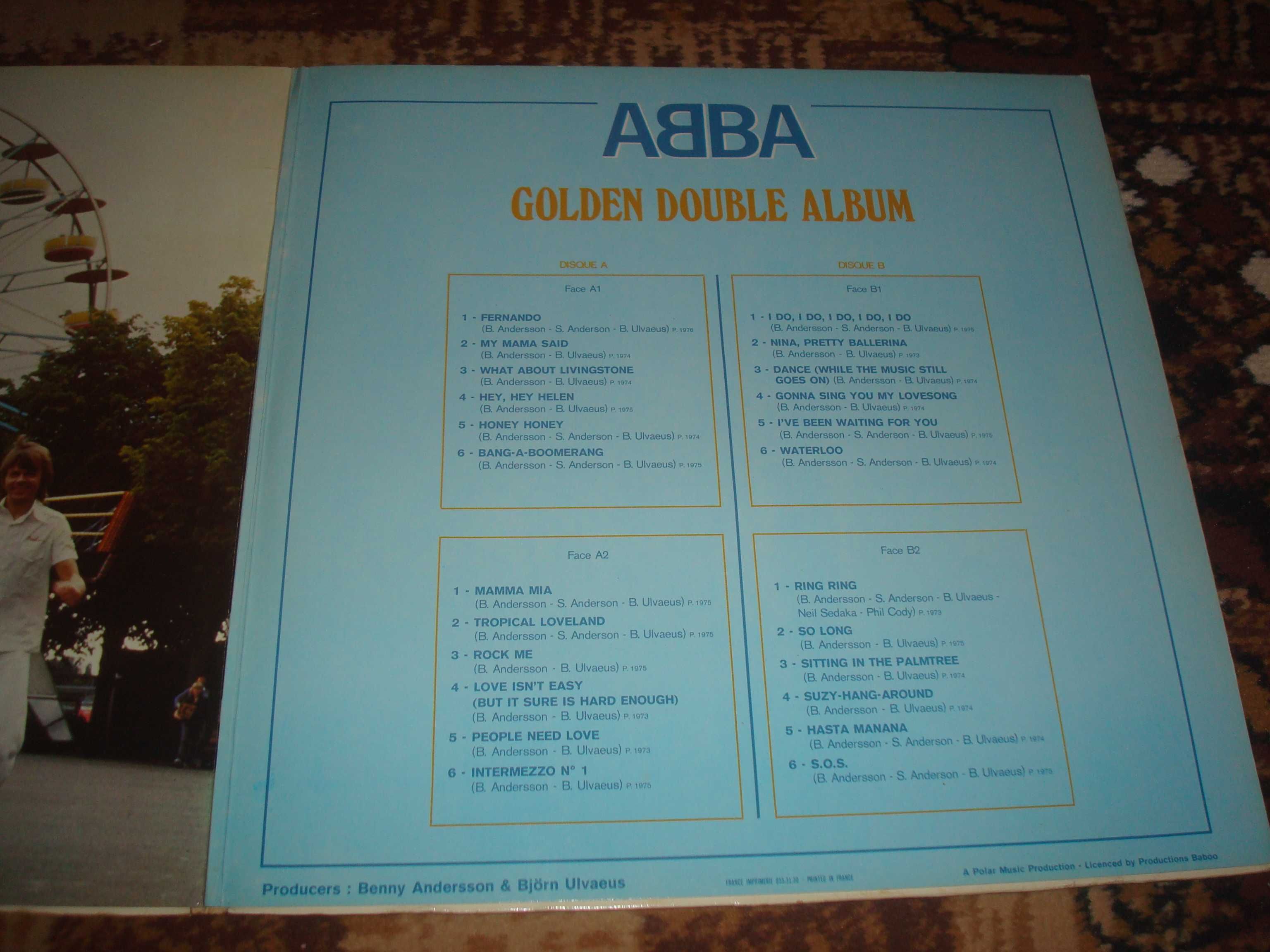Płyty winylowe-ABBA-Golden Double Album Stan Ex+.Wyd.France