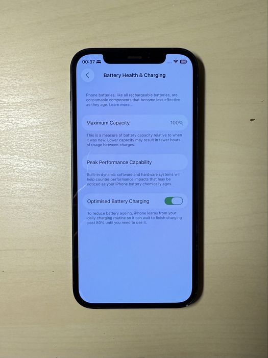 iPhone 12 Black 128GB Battery 100%