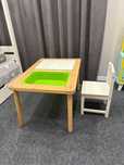 Дитячий столик/ стіл IKEA FLISAT з ящиками + стілець IKEA SUNDVIK