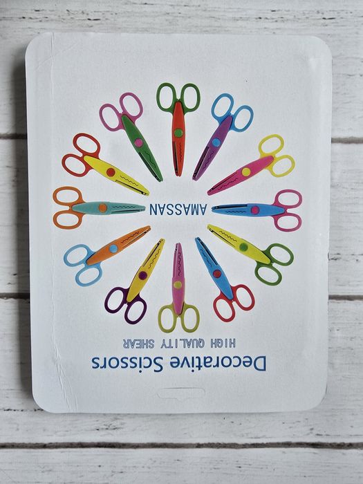 Zestaw Kreatywnych Nożyczek Dekoracyjnych 6 szt scrapbooking nowe