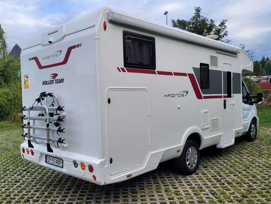 Wynajem kampera RollerTeam 5os 170KM, automat, klimatyzacja 4x rowery