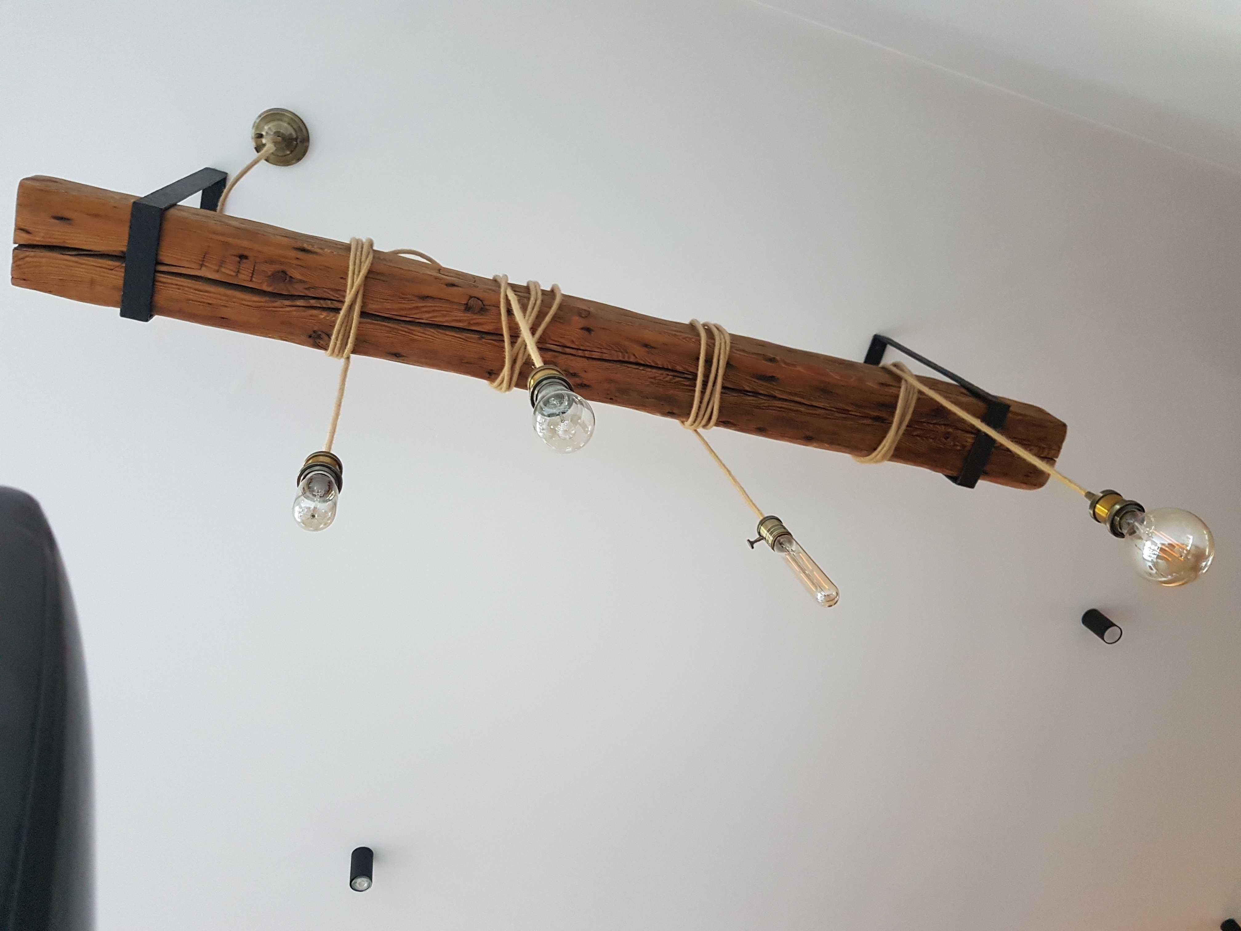 Lampa loftowa wisząca handmade