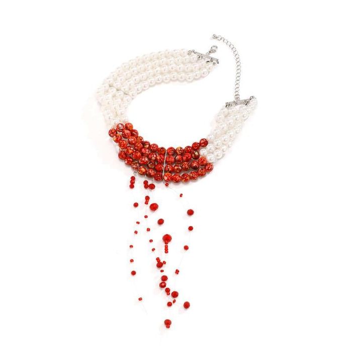 Кроваве намисто жемчуг чокер gothic alt Y2k