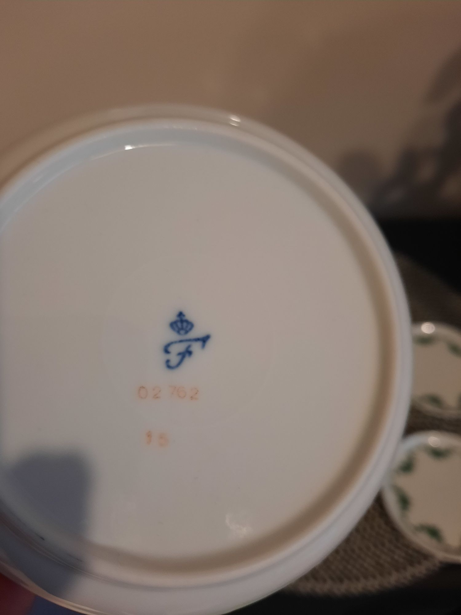 Furstenberg spodeczki porcelanowe  śr. 10 cm