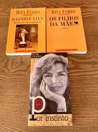 3 livros da Rita Ferro. O vento e a Lua; is filhos da mãe; Por instint