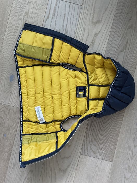 Granatowa kamizelka bezrękawnik next 74-80 cm