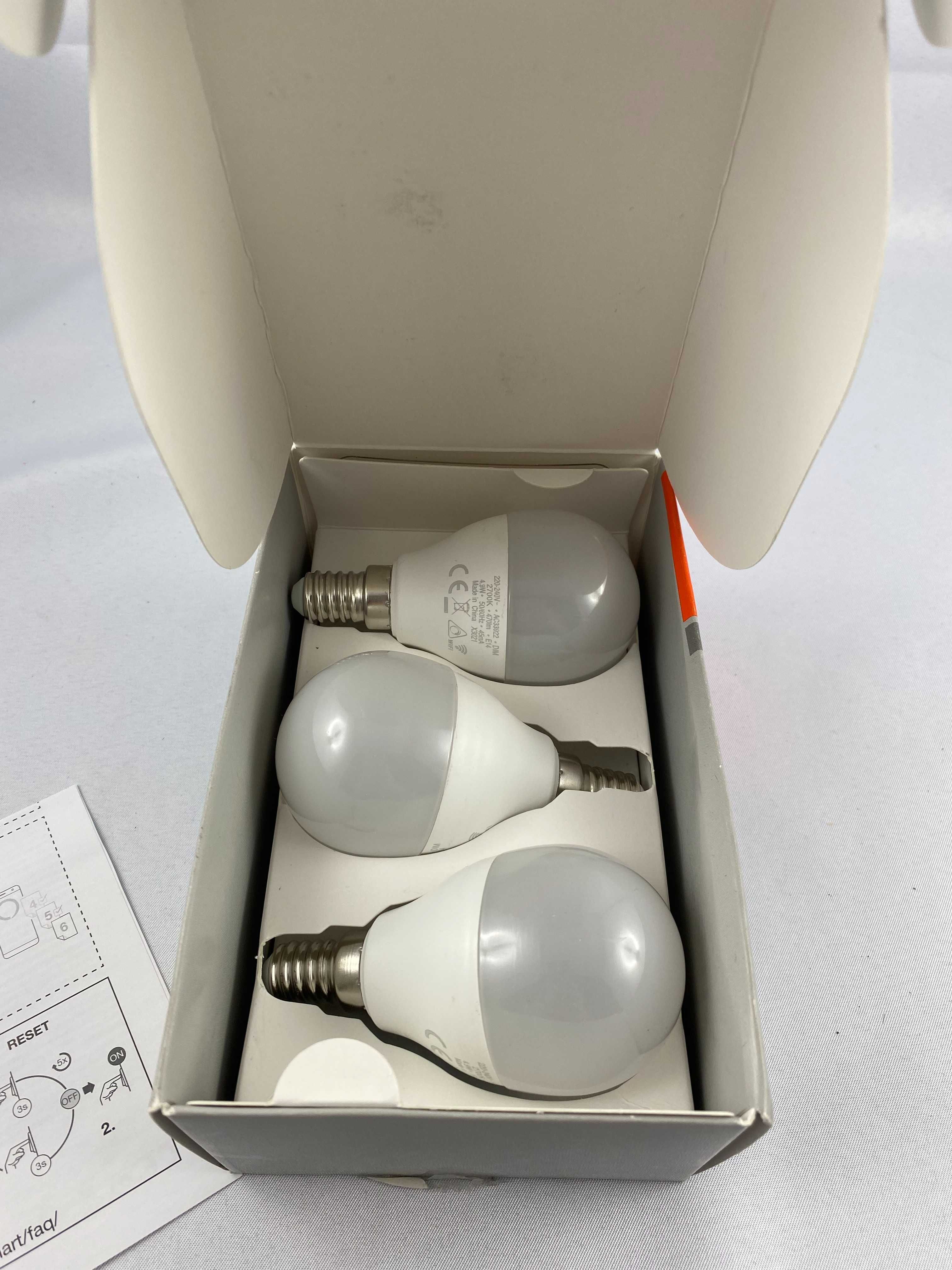 3 x kulka Led Smart WiFi 5W ciepła 2700K E14