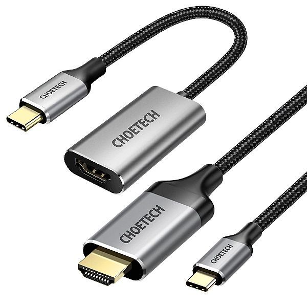 Choetech zestaw przejściówka Hub Usb Typ C - Hdmi 2.0 (3840 x 2160 (at